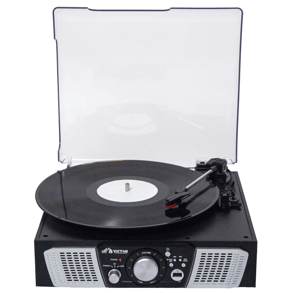 Victor Lakeshore 5-in-1 Hybrid BT Turntable System Black - Refurbished