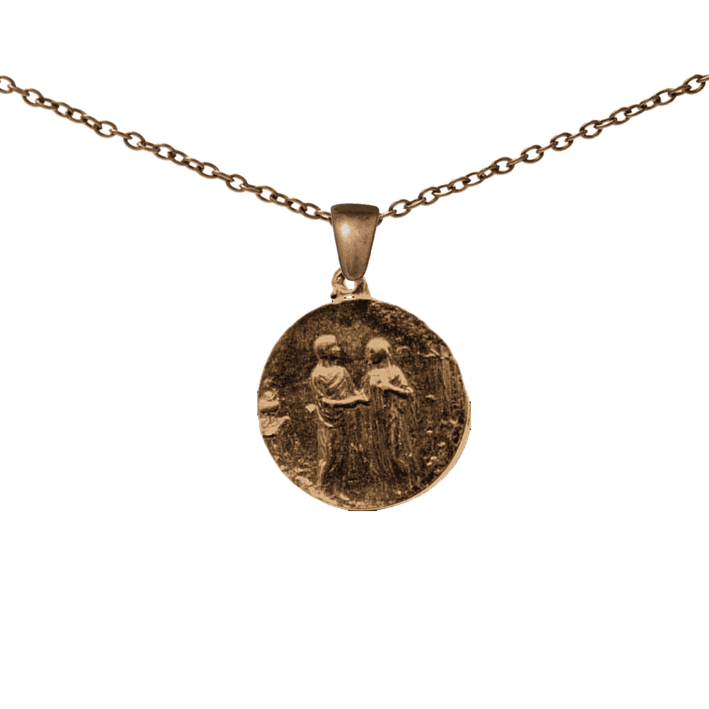 Vintage Bronze Garden of Eden Marriage Medal