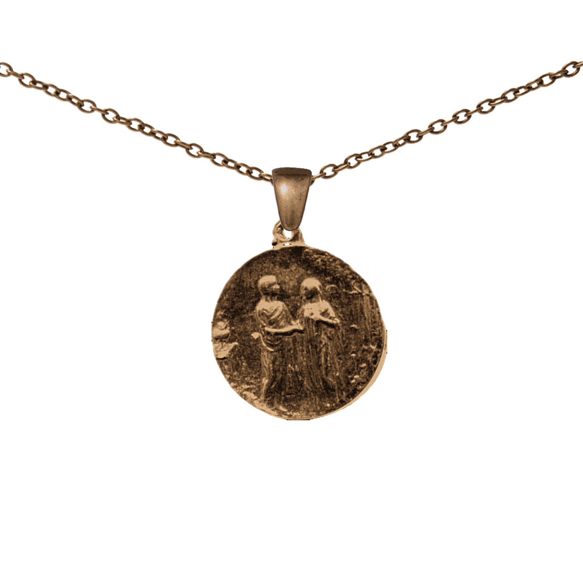 Vintage Bronze Garden of Eden Marriage Medal