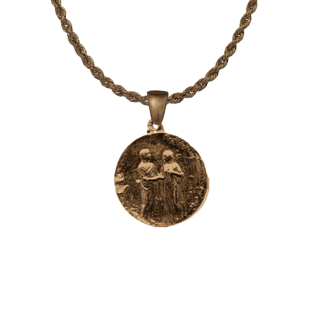 Vintage Bronze Garden of Eden Marriage Medal
