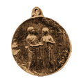 Vintage Bronze Garden of Eden Marriage Medal