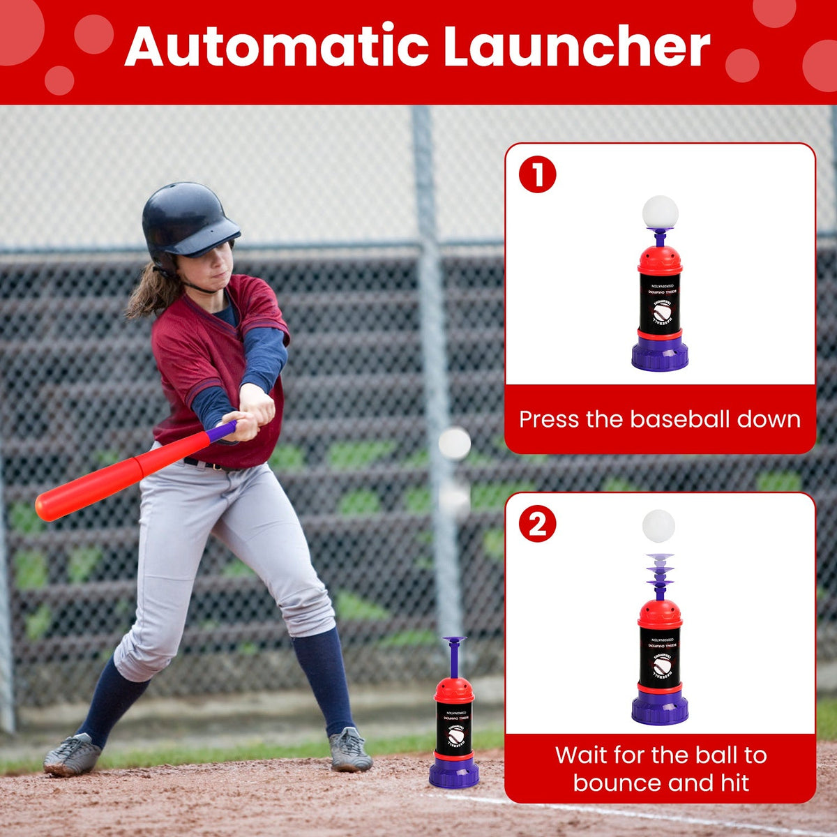 Gbruno Baseball Toy Kit for Ages 3–5