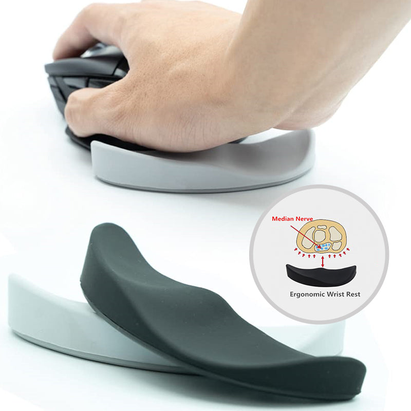 Ergonomic Silicone Gel Mouse Pad with Wrist Rest