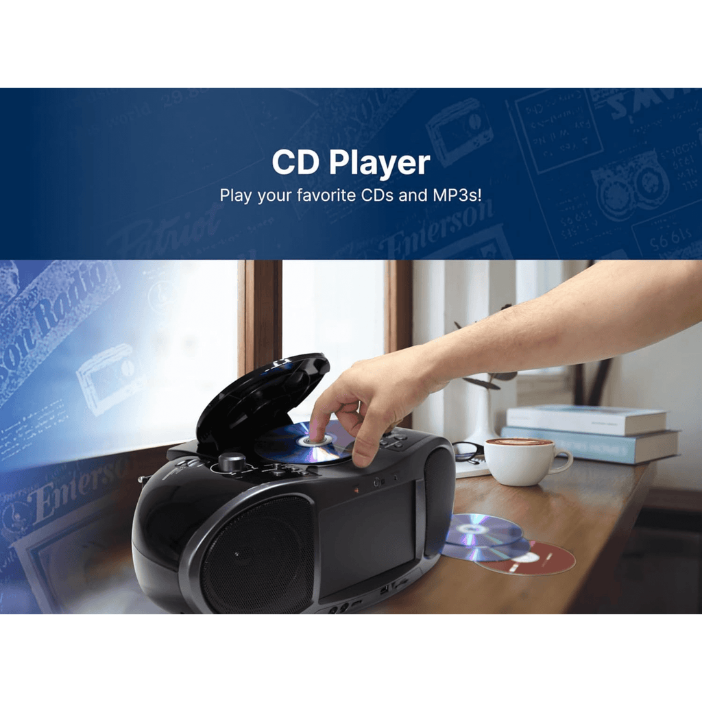 Emerson 7" Bluetooth DVD Boombox - Refurbished