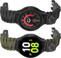 Onewly Compatible with Galaxy Watch 6 Band Multi-Functional Outdoor Survival Paracord 20mm Watch Strap for Samsung Galaxy Watch 6 Classic/Galaxy Watch 4/4 Classic/Galaxy Watch 5/5 Pro