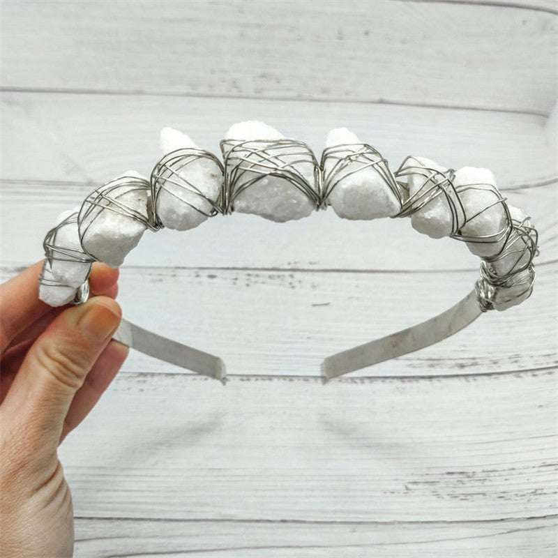 Quartz Crystal Wedding Crown