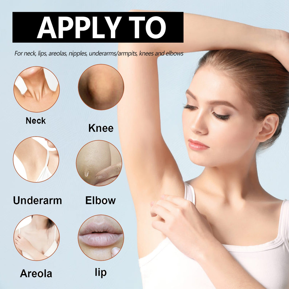 Underarm Whitening Soap, Clean And Repair Dark Skin Acanthosis Nigricans Moisturizing Whitening Beauty Soap