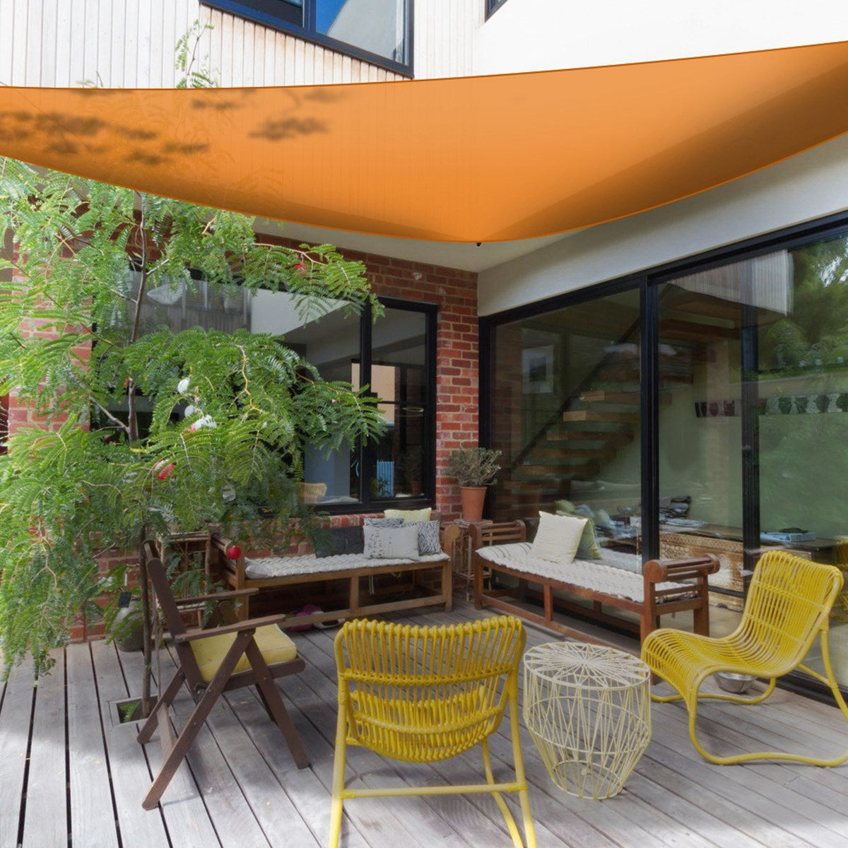 Shade Sail Patio Cover Shade Canopy Camping Sail Awning Sail Sunscreen Shelter Triangle Cover For Kindergarten Playground Outdoor