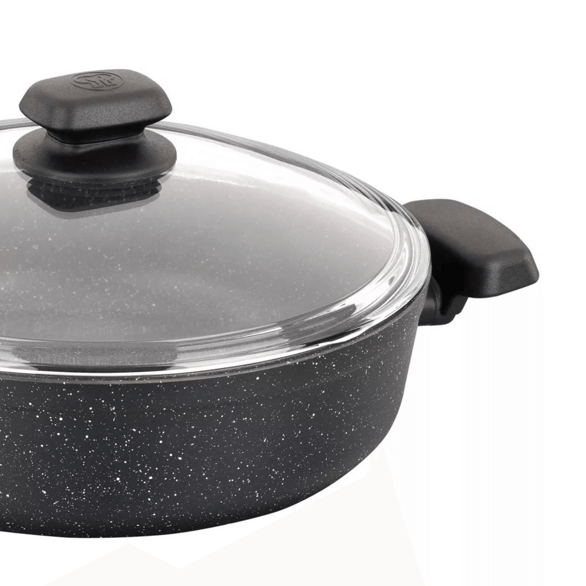 Korkmaz Ornella Aluminum 2.5L Non-Stick Low Casserole Dish with Lid