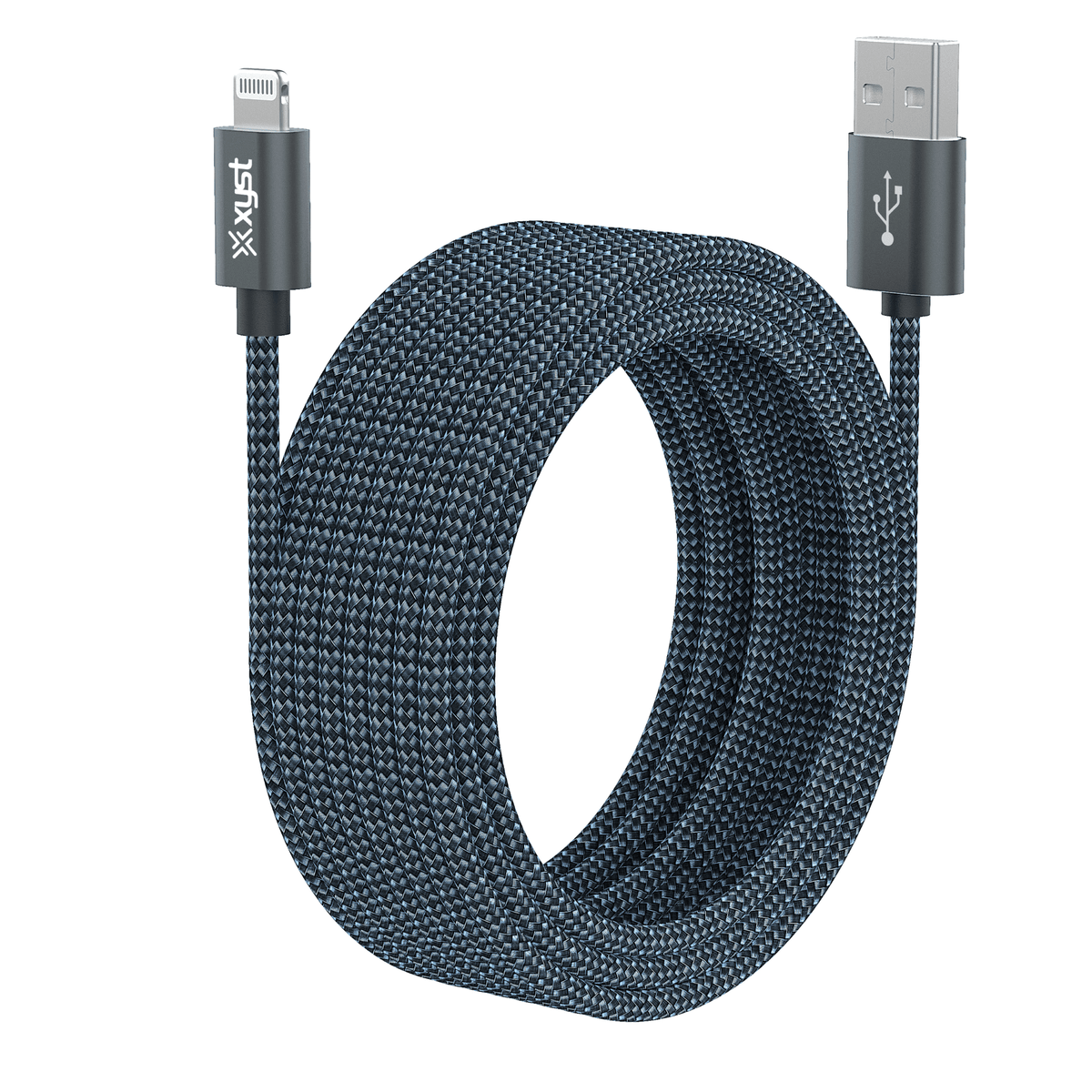 Xyst Charge and Sync USB to Lightning Braided Cable 10Ft