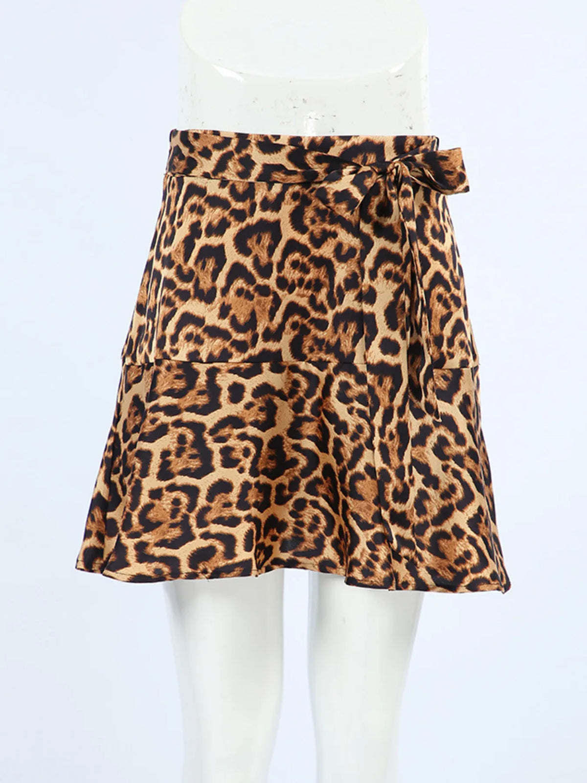 Leopard Print Mini Skirt