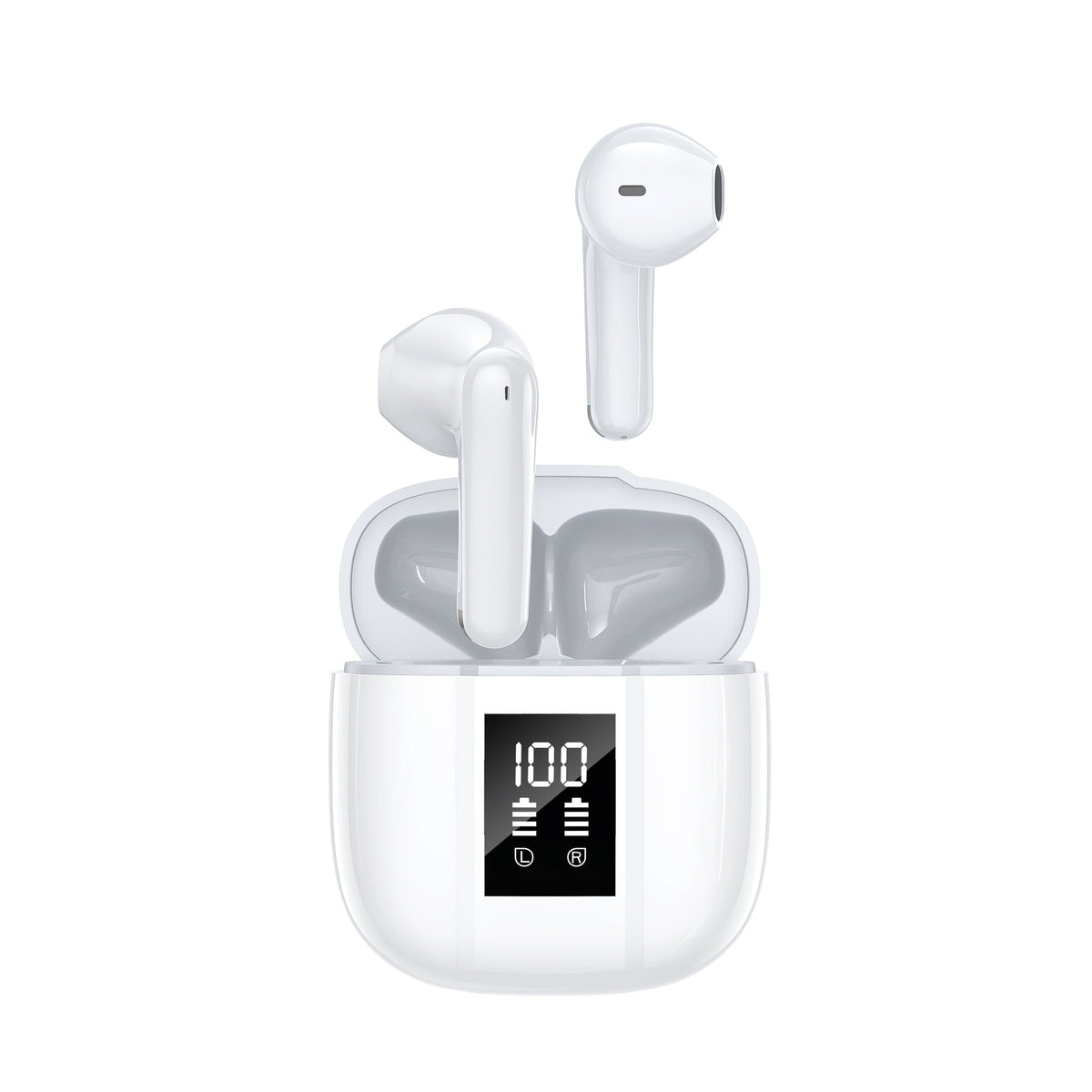 Wireless Bluetooth Earphones With Battery Level Display