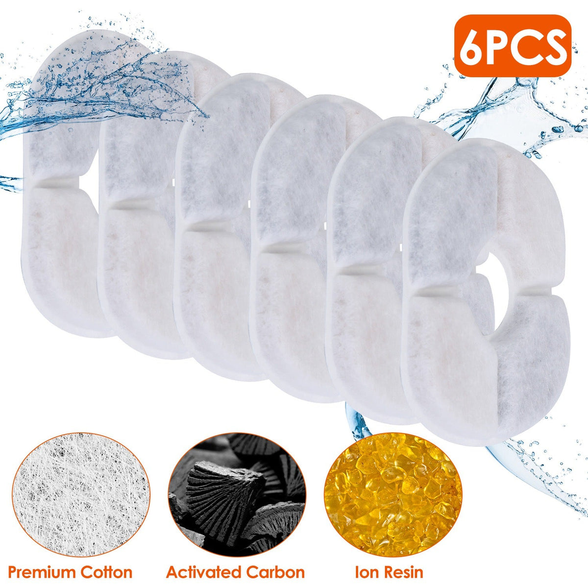 GBruno 6Pack Pet Water Fountain