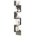 5-Tier Corner Shelf Floating Bookshelf Wall Mounted Storage Organizer