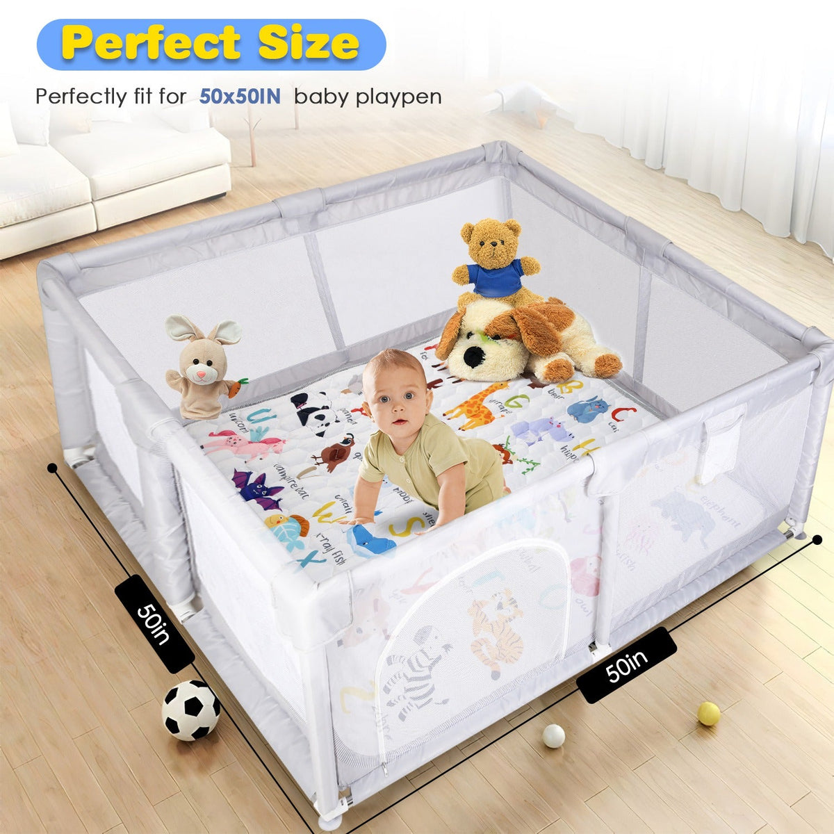 GBruno Non-Slip Baby Play Mat