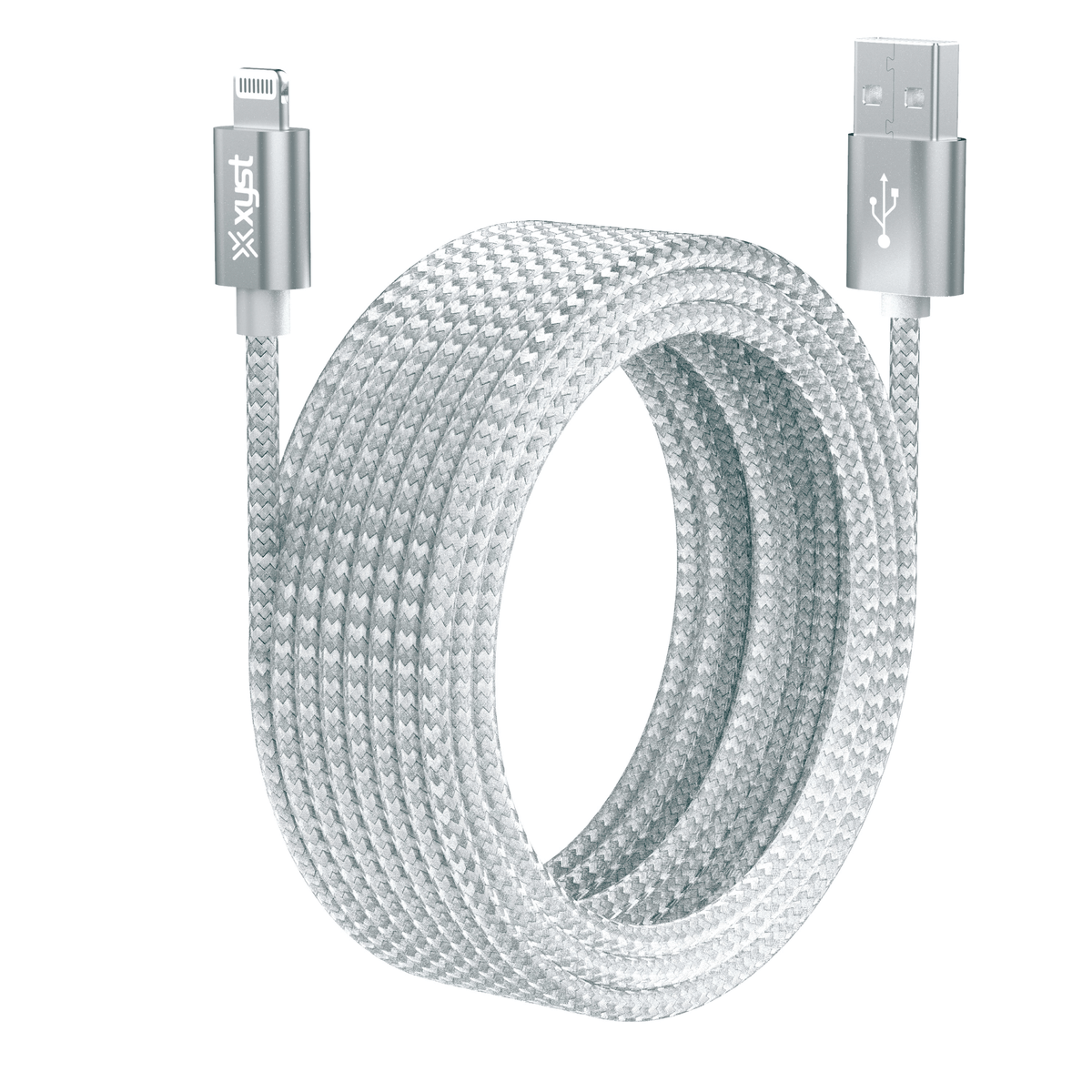 Xyst Charge and Sync USB to Lightning Braided Cable 10Ft