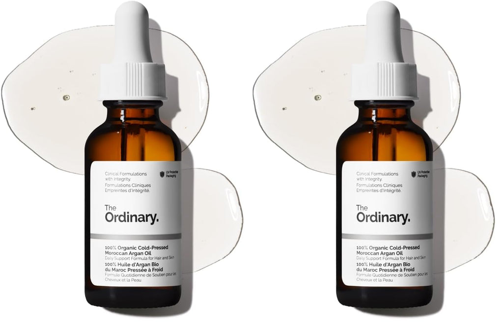 The Ordinary 100% Organic Cold-Pressed Moroccan Argan Oil, Nourishing and Hydrating Treatment for Skin & Hair, 1 Fl Oz