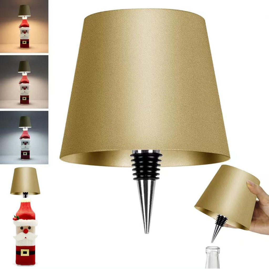 Led Creative Wine Headlight Charging Dimming Wine Bottle Table Lamp