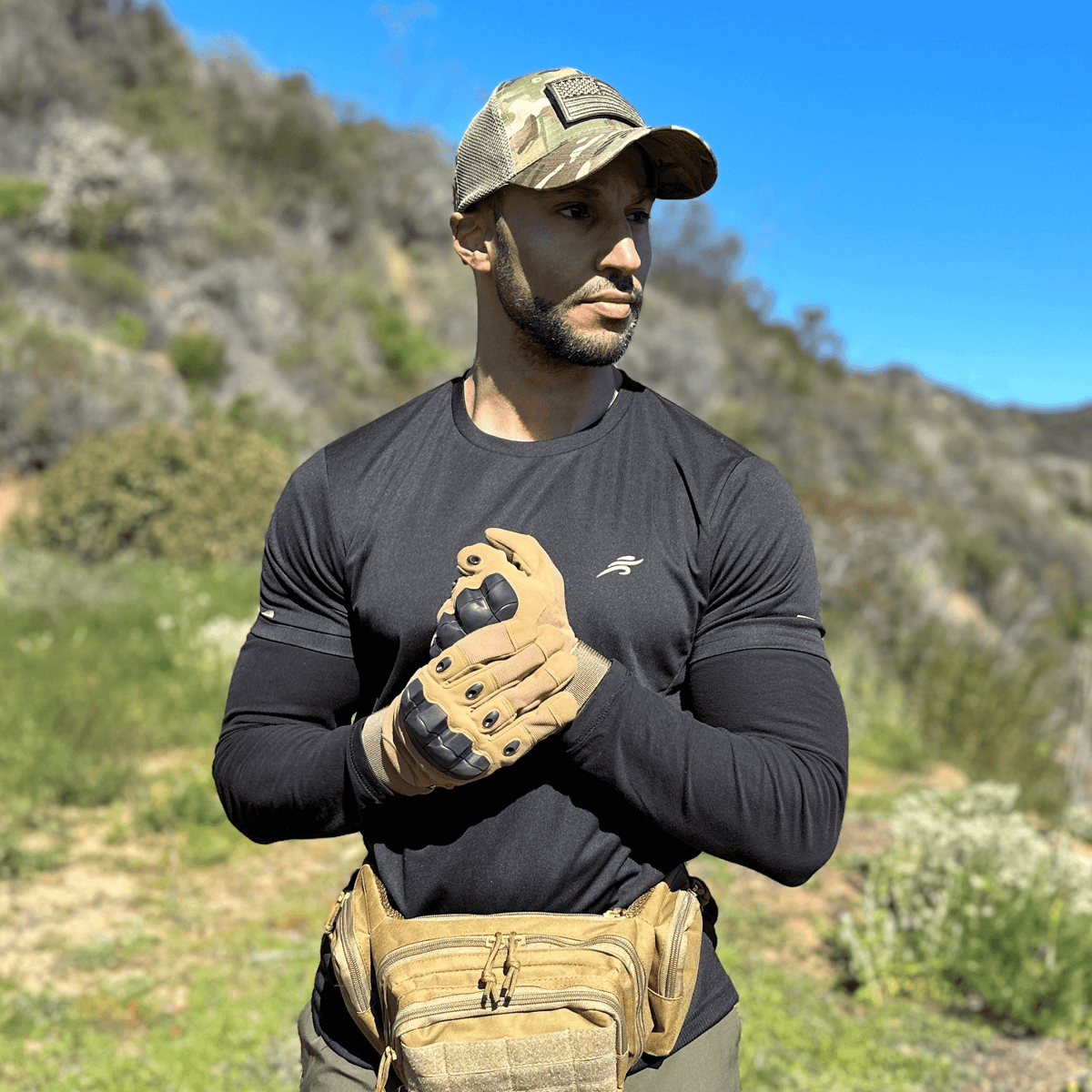 JupiterGear Tactical Military Airsoft Gloves for Outdoor Sports, Paintball, and Motorcycling with Touchscreen Fingertip Capability