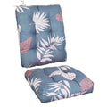 2Pcs Rocking Chair Cushion Upper And Lower Back And Seat Sets with Non-Slip Ties Polyester Fiber Filling Comfortable for Indoor Home Office Car
