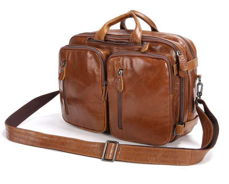 Men's Multi-functional Imported Leather Bag