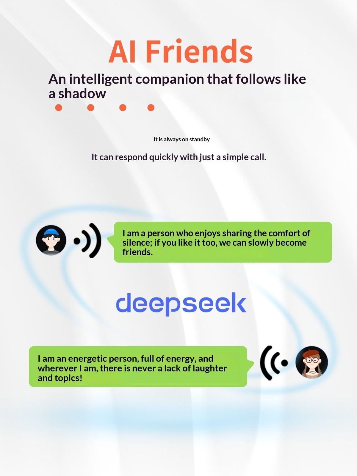 AI Smart Bluetooth Headphones D55PRO With Deepseek Model For Simultaneous Translation