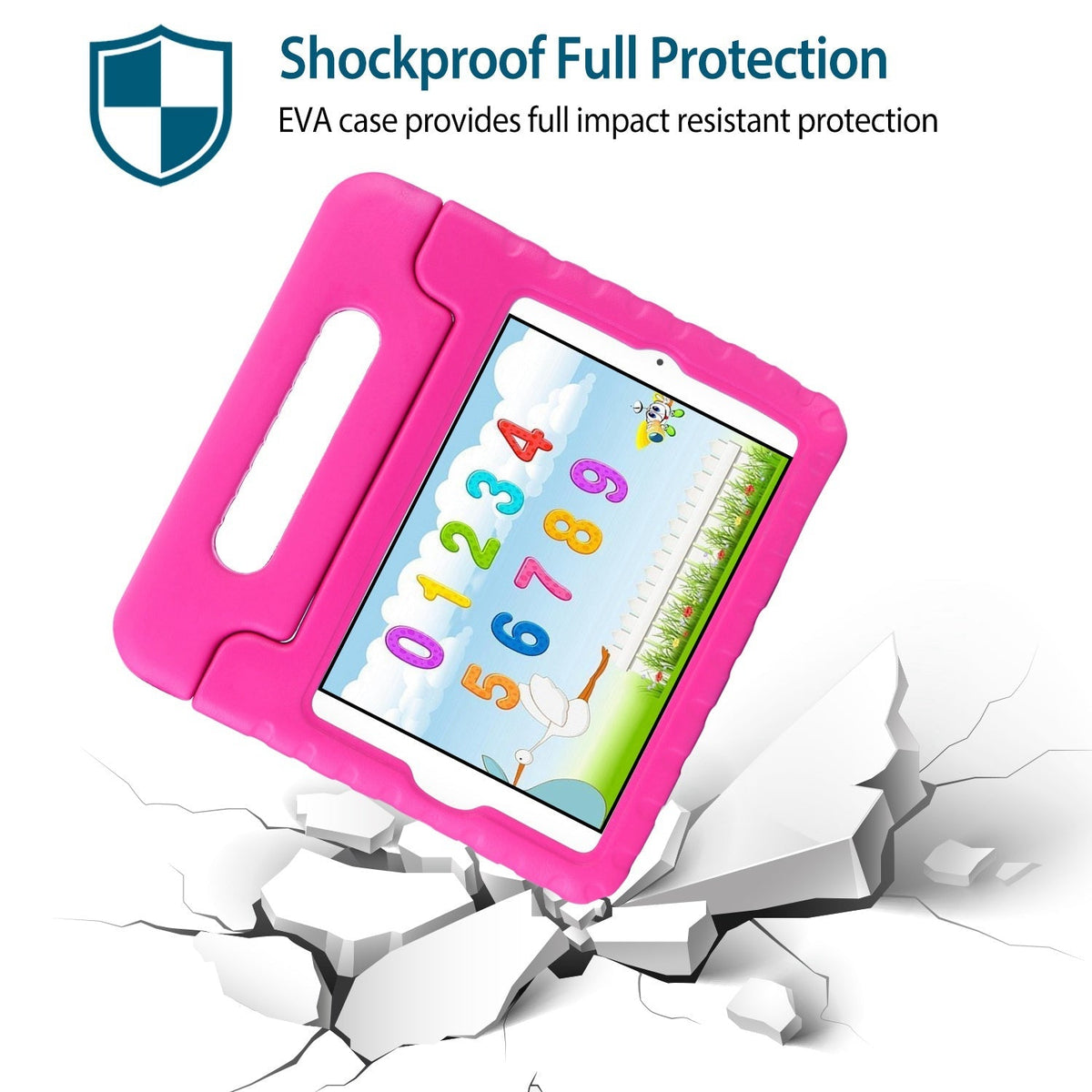 Protective Case Fit For iPad Mini 1 2 3 4 5 Shockproof Hard Kid Tablet PC Protection Cover W/ Foldable Handle