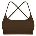 Women Cross Back Sport Bras Padded StrappyÊCrop Open Back Low Impact Bras SexyÊFitnessÊTank Tops with Removable Pads Thin Straps for Gym Yoga Workout
