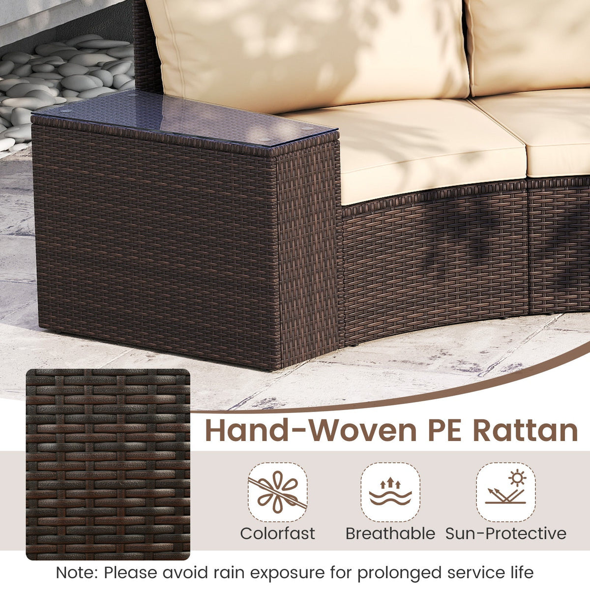 5 Pieces Patio Furniture Set