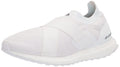 adidas Womens Ultraboost DNA Running Shoe White/White/Acid Orange (Slip-on) 8