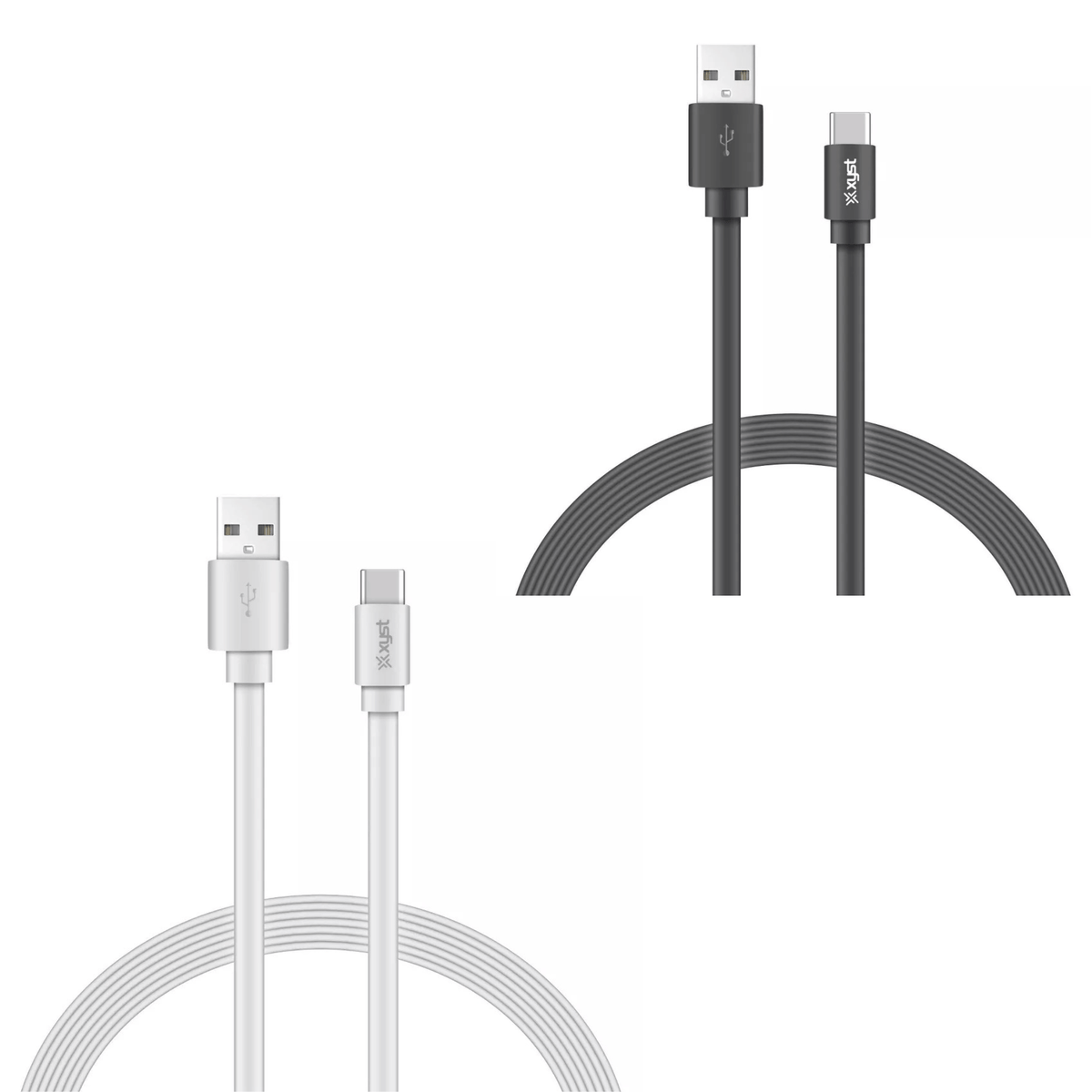 Xyst Charge and Sync USB to USB-C Flat Cable 4Ft