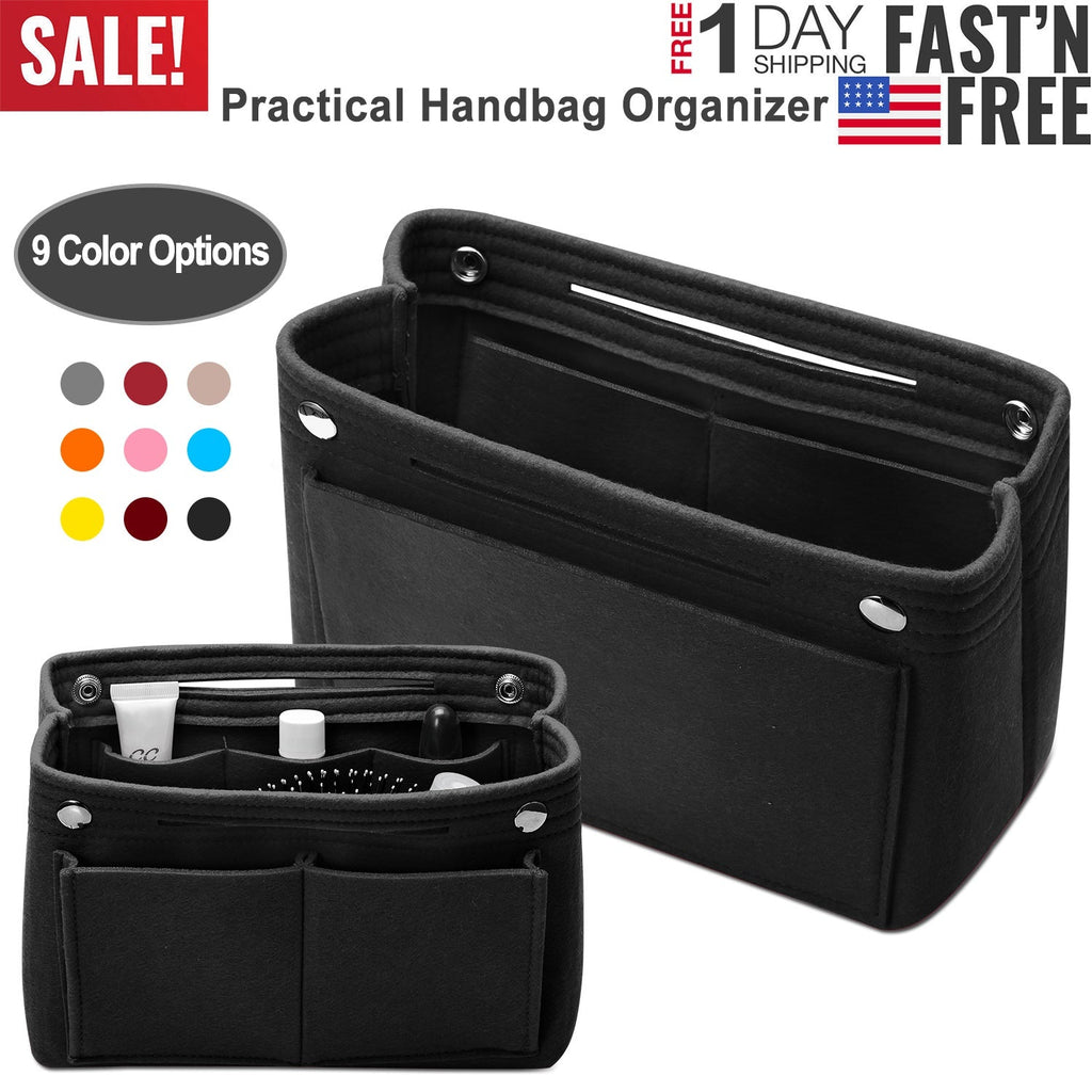 Felt Handbag Insert Organizer Purse Tote Shaper Bag in Bag Cosmetic Bag Handbag Purse Organizer