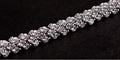 White Gold Plated Multi-Diamond Bracelet