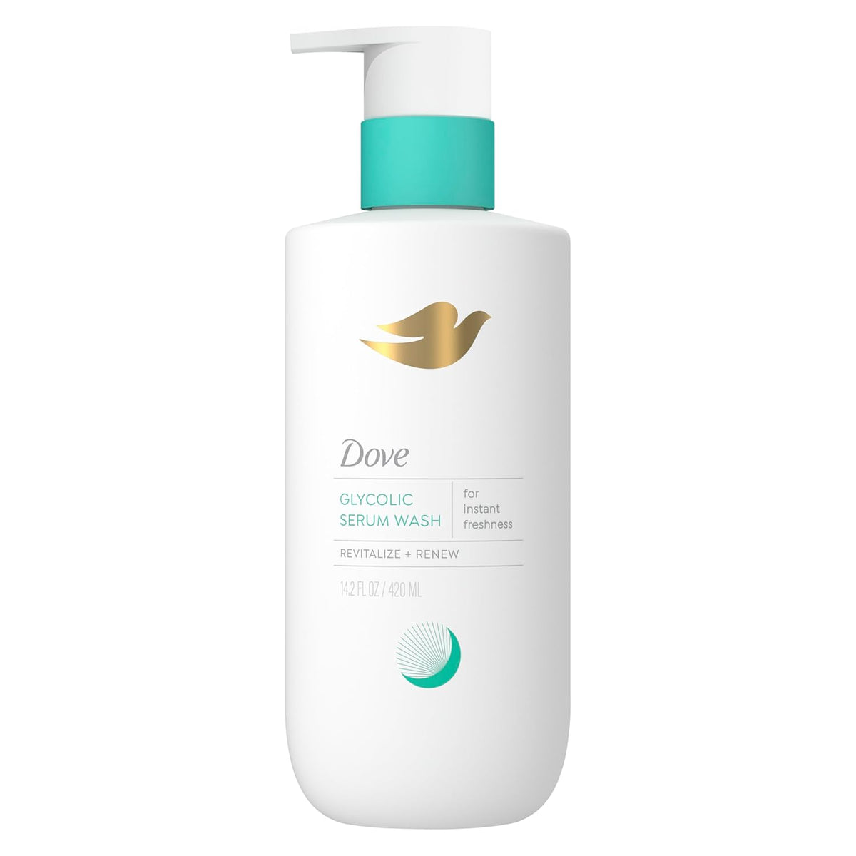 Dove Glycolic Serum Body Wash for Women - pH Optimized Feminine Wash For Skin Renewal & Odor Control, 14.2 oz