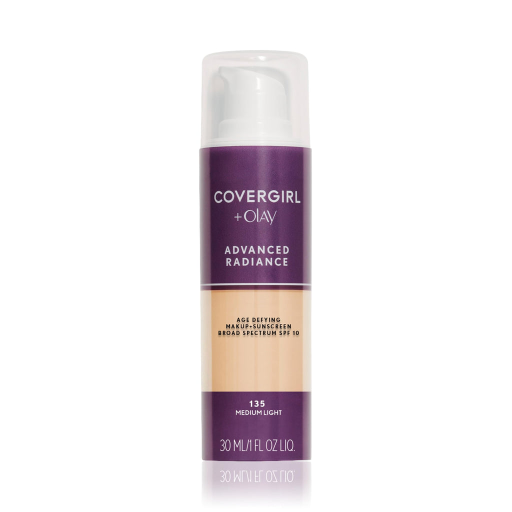 COVERGIRL Advanced Radiance Age-Defying Foundation Makeup, Classic Beige, 1 oz (Packaging May Vary)