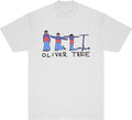 Oliver Tree Scooter Morph T-Shirt, White, Large (Clearance)