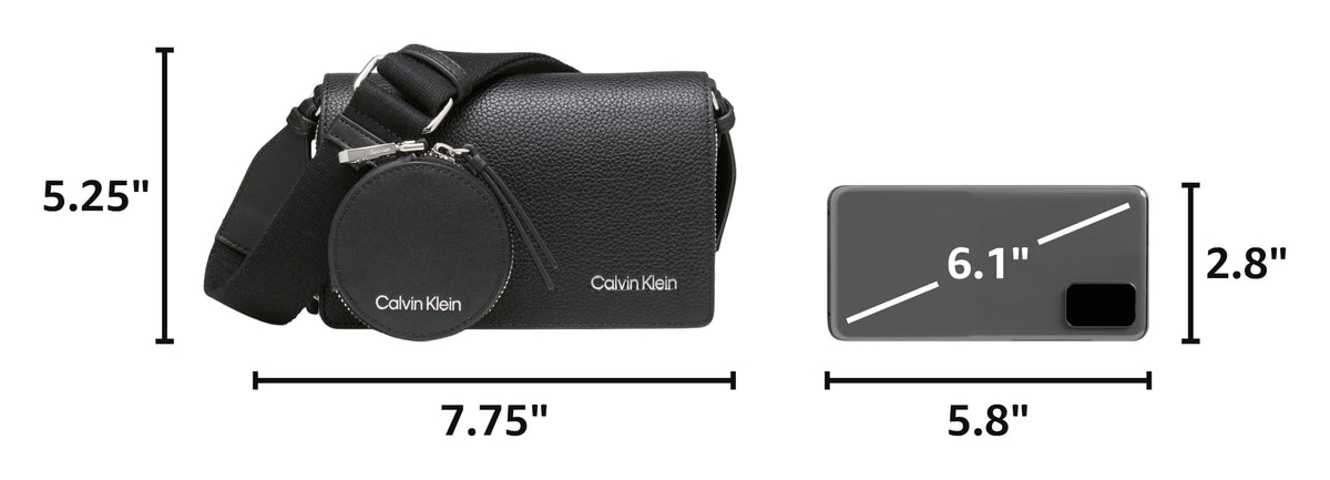 Calvin Klein Women's Millie Triple Compartment Camera Bag Crossbody