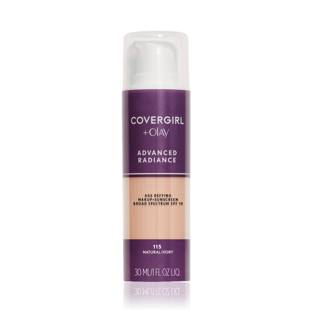 COVERGIRL Advanced Radiance Age-Defying Foundation Makeup, Classic Beige, 1 oz (Packaging May Vary)