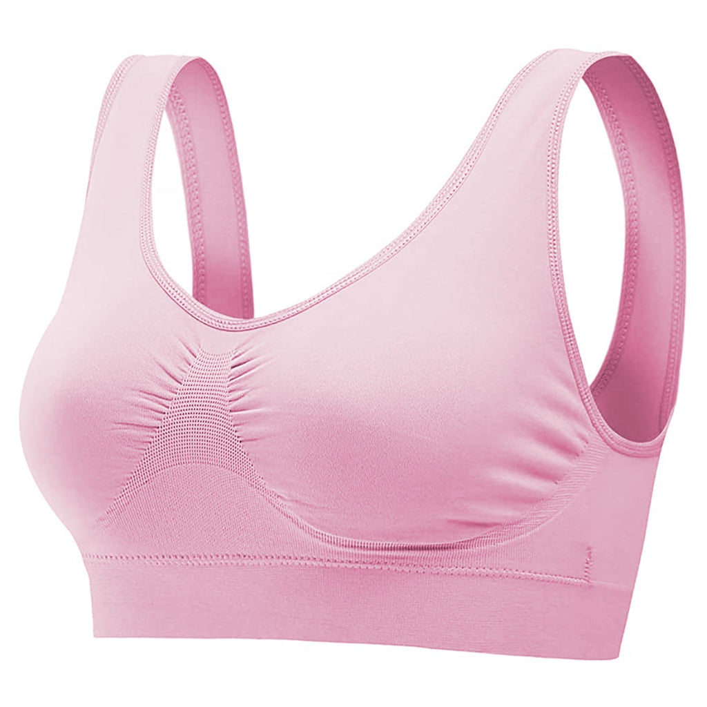 3 Pack Sport Bras For Women Seamless Wire-free Bra Light Support Tank Tops For Fitness Workout Sports Yoga Sleep Wearing