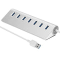 7-Port USB 3.0 Hub Portable Super Speed USB Data Hub with 1ft USB 3.0 Cable for Windows Linux Mac Devices