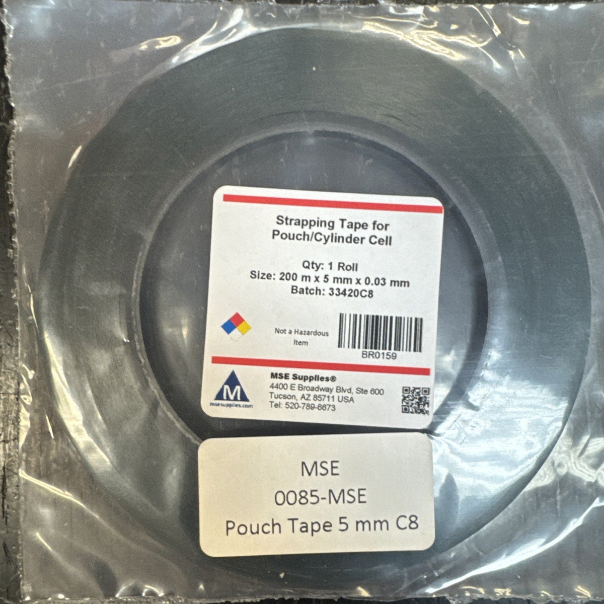 MSE MTI High Temp Lithium Battery Pouch Tape, 3/5/10mm, Set of 4