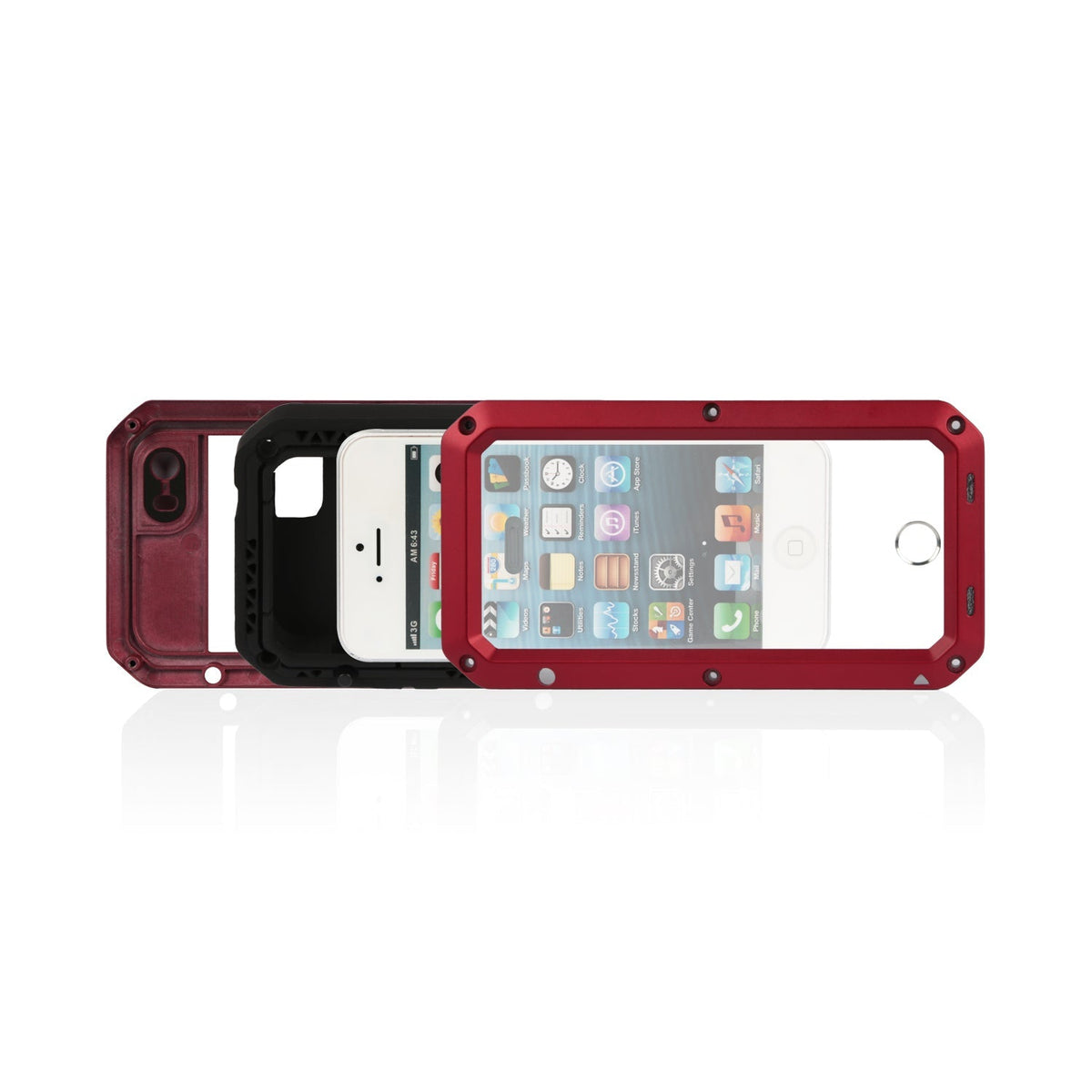Rugged Shock-Resistant Hybrid Full Cover Case For iPhone 6 Plus
