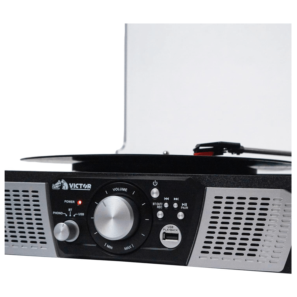 Victor Lakeshore 5-in-1 Hybrid BT Turntable System Black - Refurbished