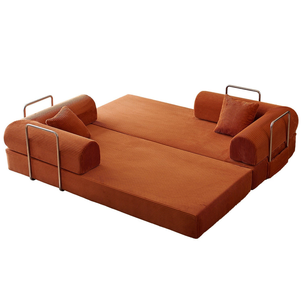 78.8" Convertible Floor Sofa Bed with High Density Foam