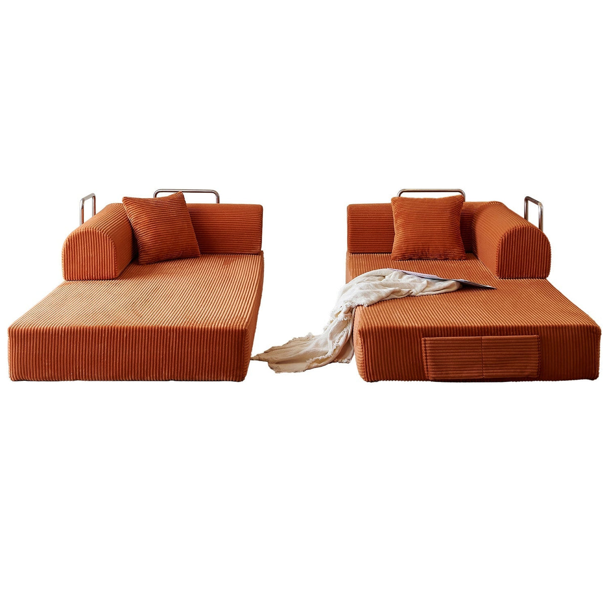 78.8" Convertible Floor Sofa Bed with High Density Foam