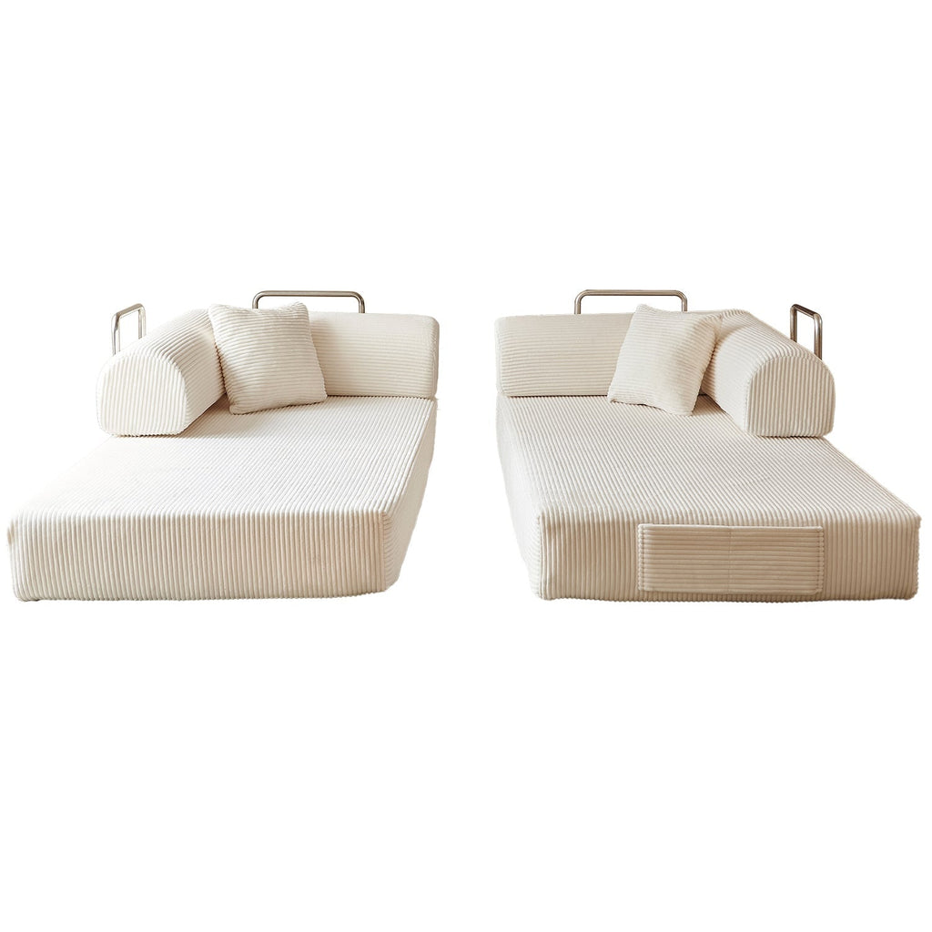 78.8" Convertible Floor Sofa Bed with High Density Foam