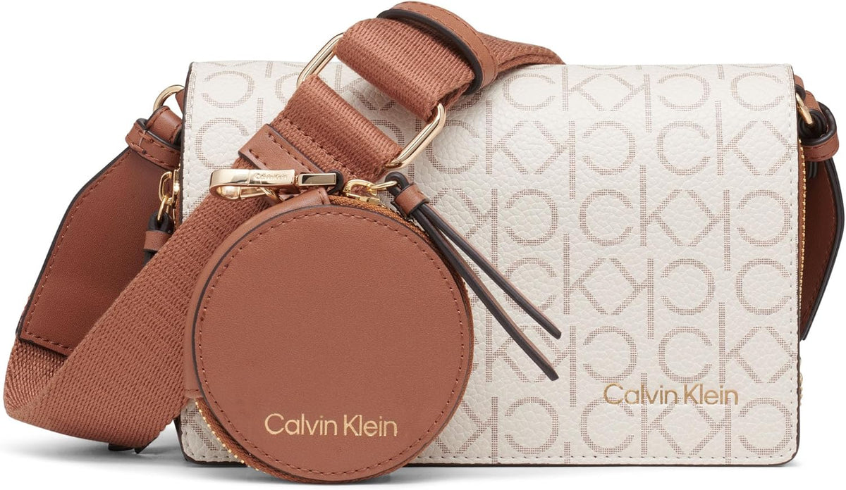 Calvin Klein Women's Millie Triple Compartment Camera Bag Crossbody