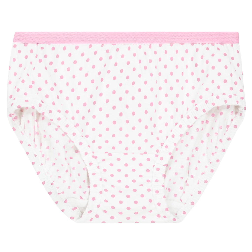 Fruit of the Loom Girls' Tag Free Cotton Brief Underwear Multipacks, Low Rise Brief-10 Pack-Purple/Blue/White, 4