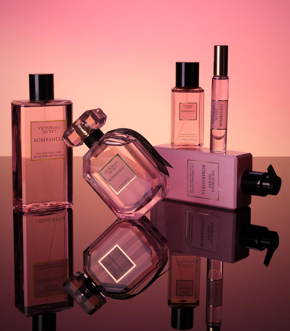 Victoria's Secret Bombshell Eau de Parfum Travel Spray, Notes of Purple Passion Fruit, Shangri-La Peony & Vanilla Orchid, Mini Perfumes for Women (0.23 oz)