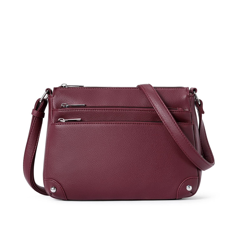 WESTBRONCO Crossbody Bags for Women, Medium Size Shoulder Handbags, Satchel Purse with Multi Zipper Pocket